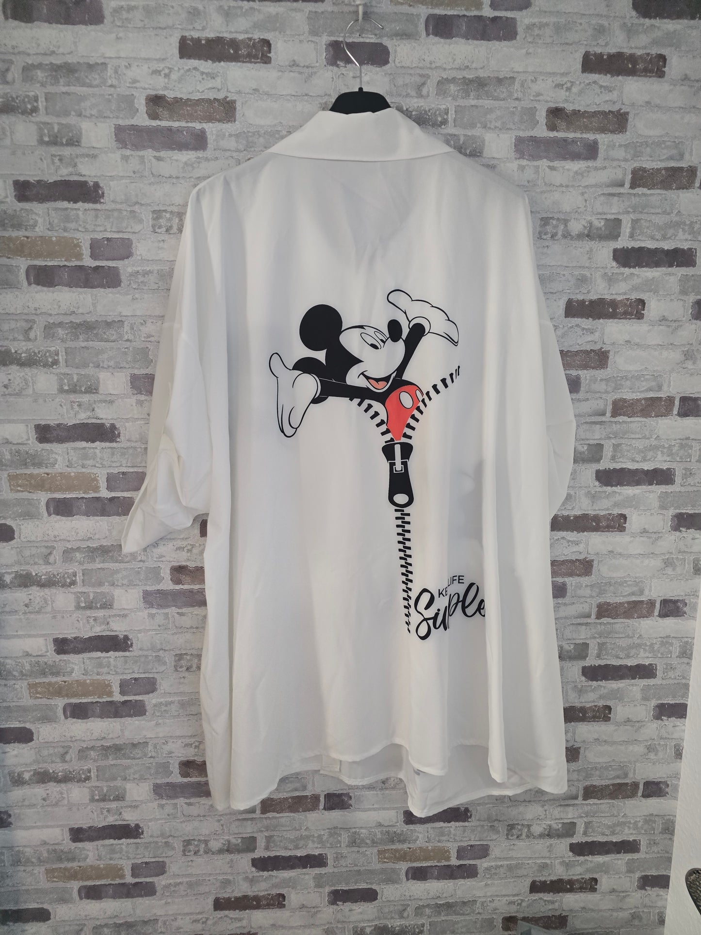 Motiv Bluse - Größe 54/56/58