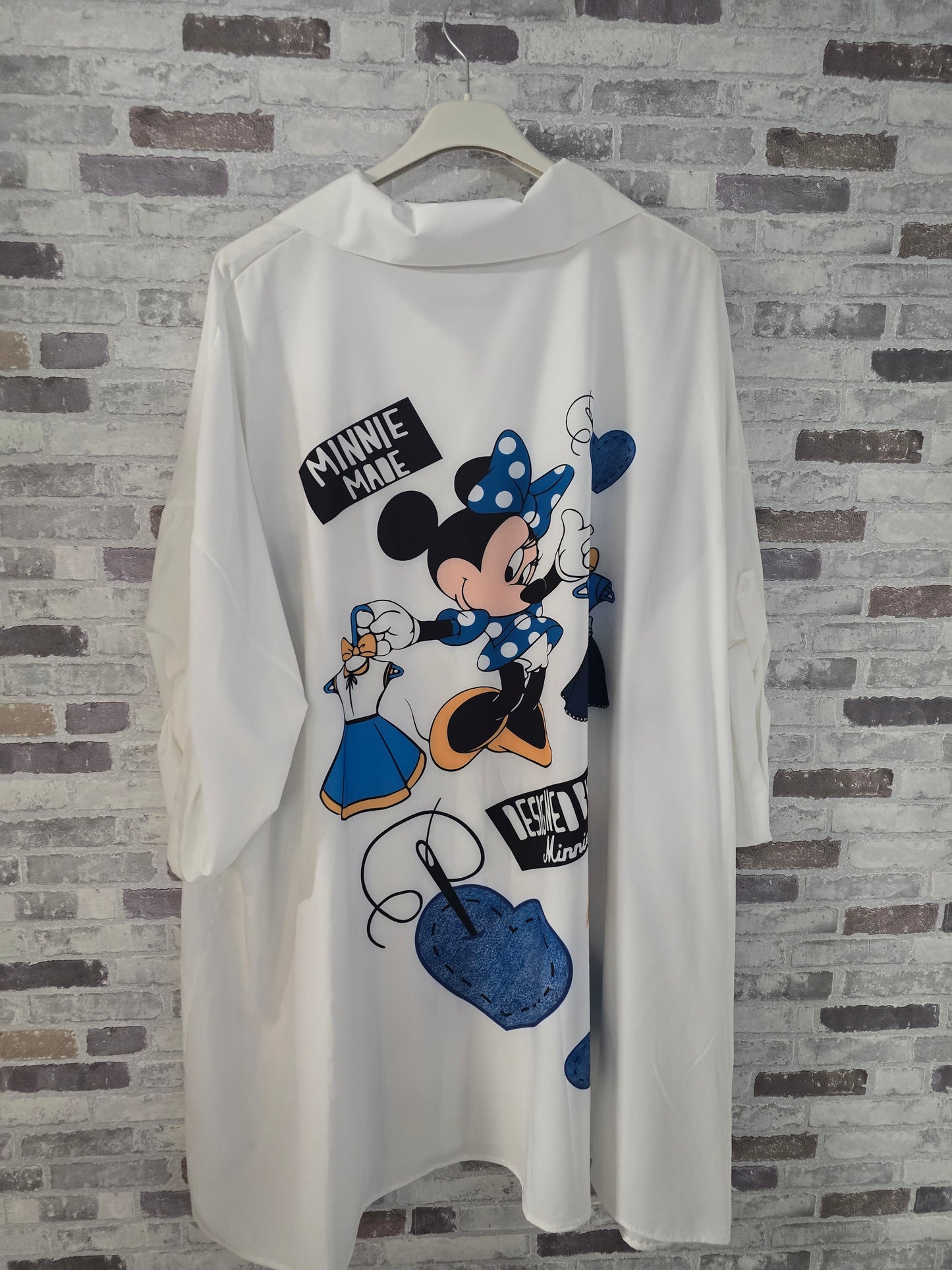 Motiv Bluse - Größe 54/56/58