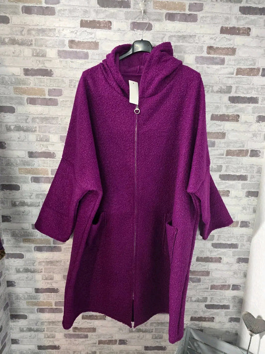 Boucle Mantel - Größe 54/56/58