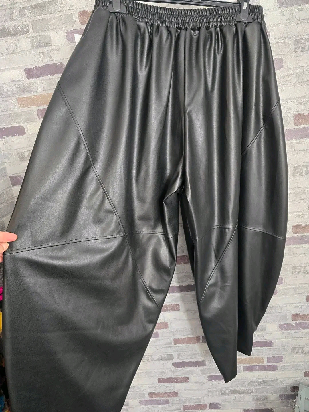 Lederimitat Ballon Hose - Größe 48/50/52/54