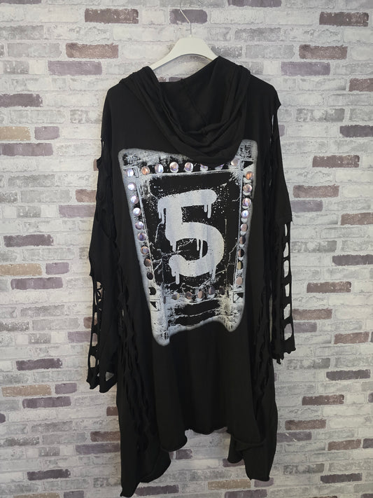 Oversize Motiv Jacke - Größe 52/54/56