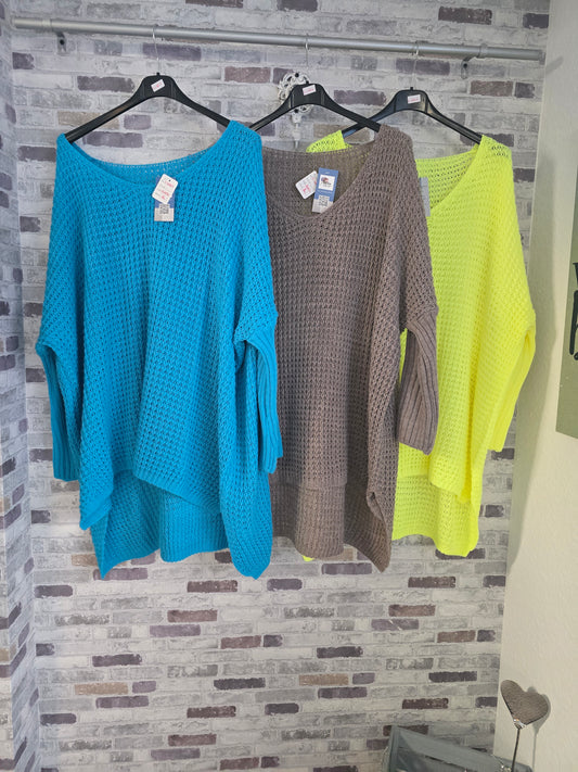Grobstrick Pullover - Größe 52/54