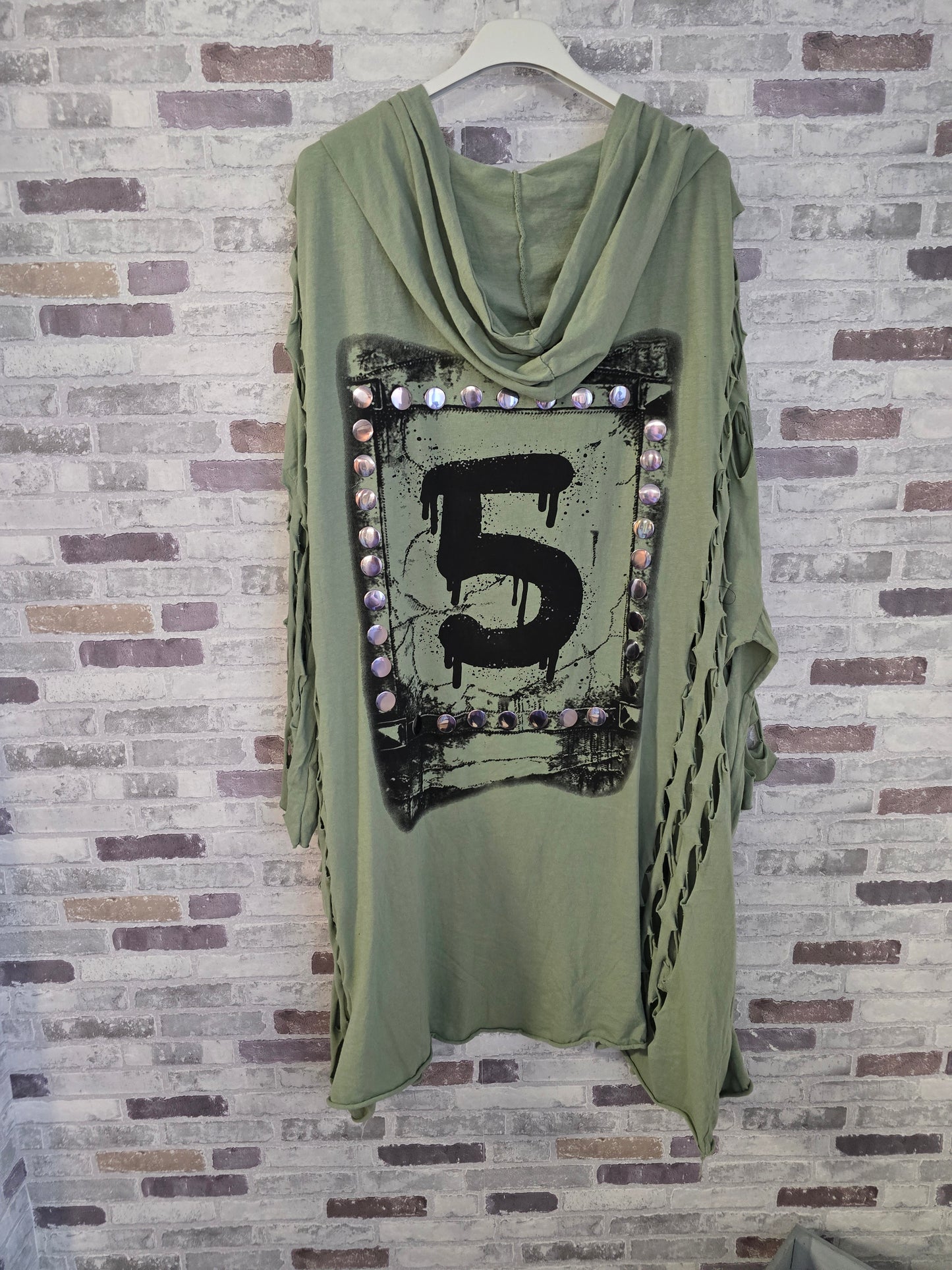 Oversize Motiv Jacke - Größe 52/54/56