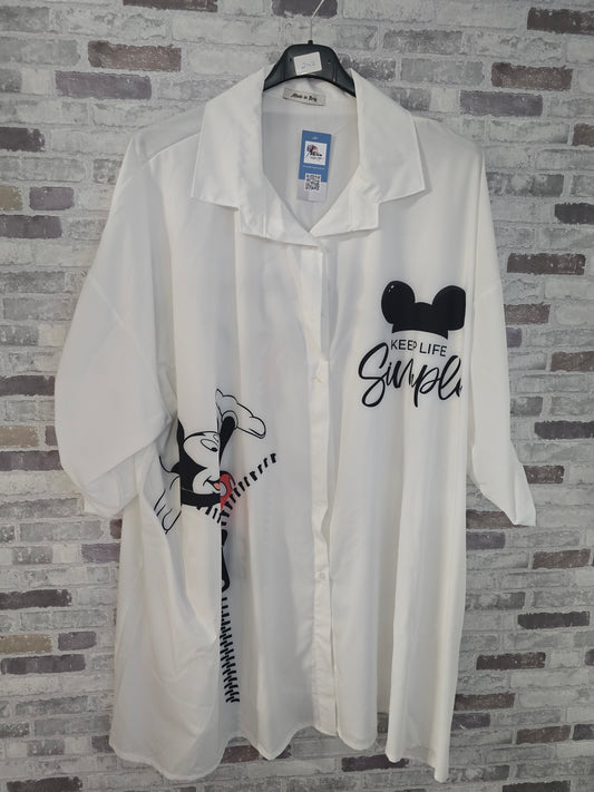 Motiv Bluse - Größe 54/56/58