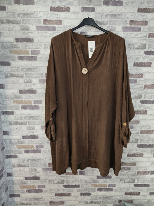 Musselin Tunika - Größe 52/54/56