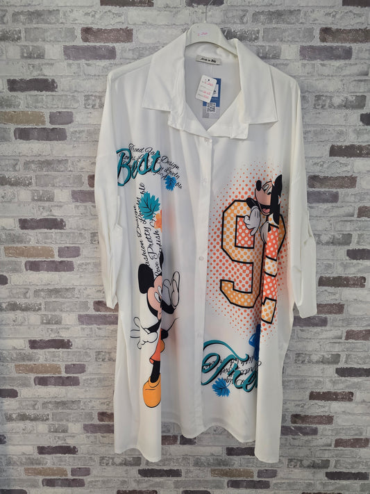 Motiv Bluse - Größe 54/56/58